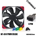 Корпусный вентилятор Noctua NF-A14 PWM chromax.black.swap