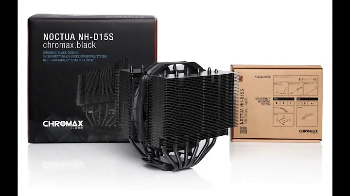 NOCTUA NH-D15S CHROMAX.BLACK 🎯 CPU Cooler Unboxing and Overview